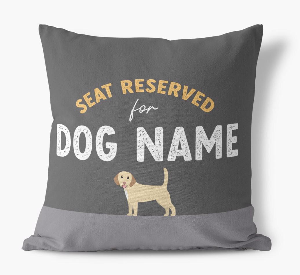 Reserved For: Personalized {breedFullName} Canvas Pillow