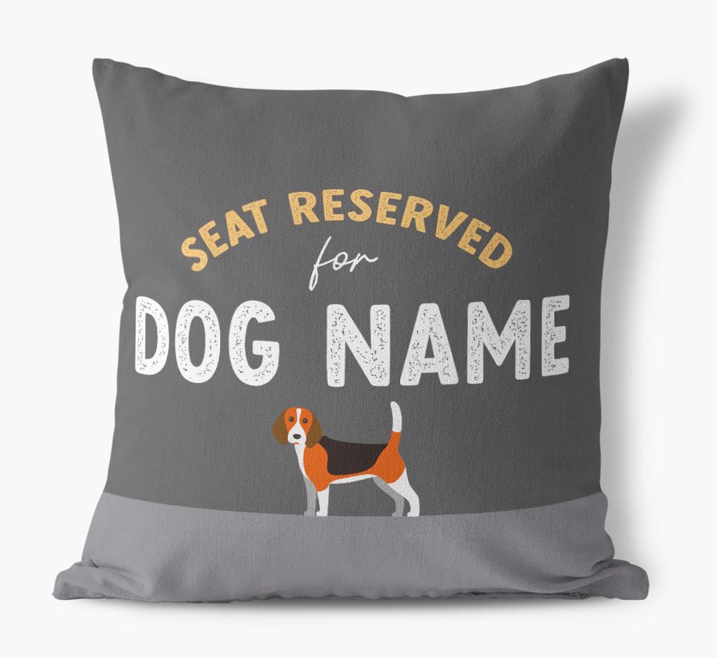 Reserved For: Personalized {breedFullName} Canvas Pillow
