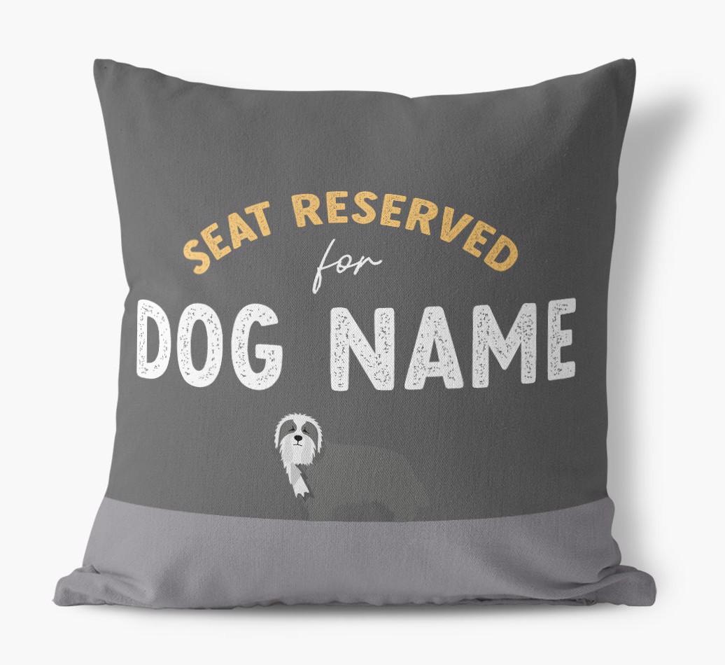 Reserved For: Personalized {breedFullName} Canvas Pillow