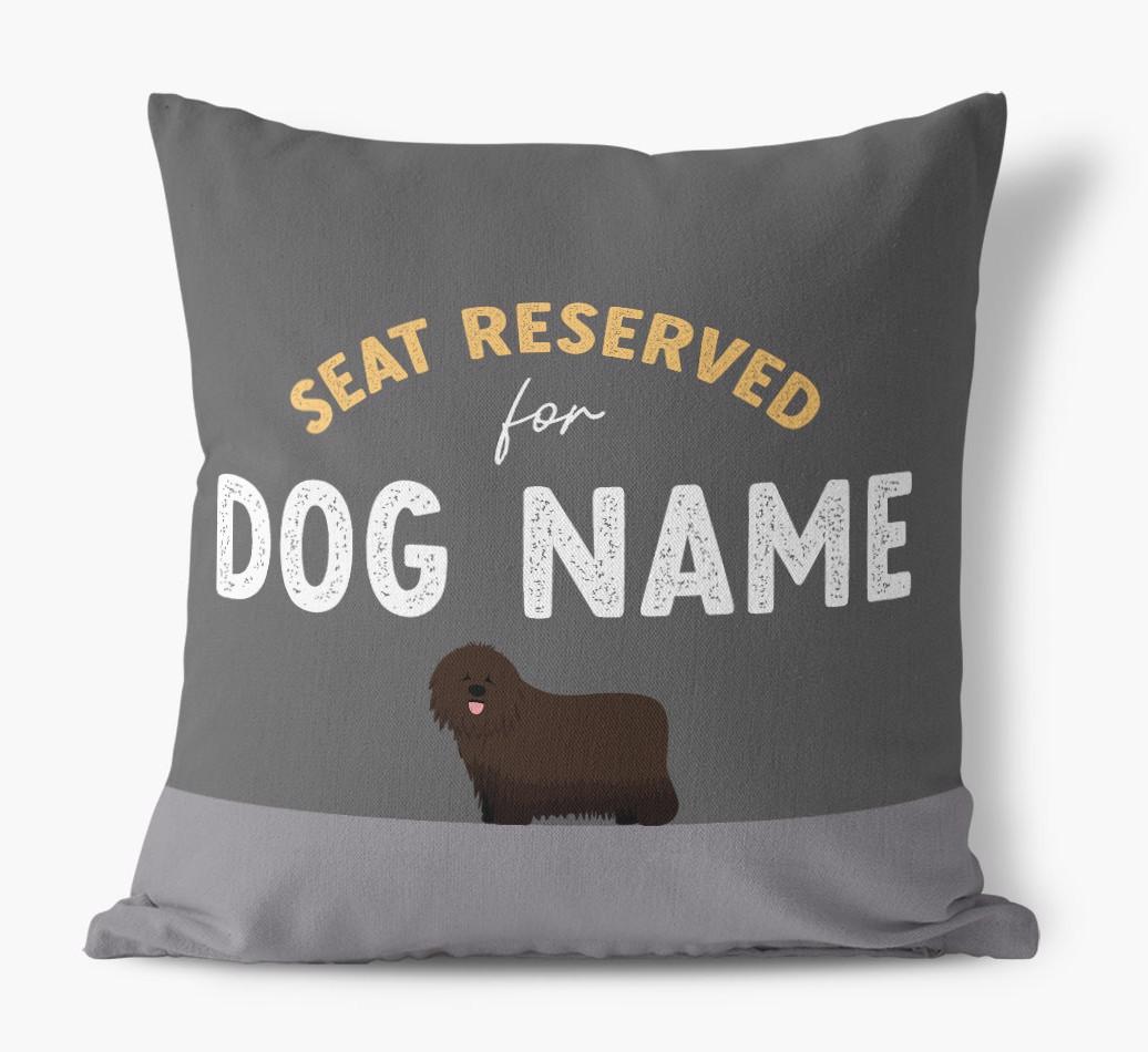 Reserved For: Personalized {breedFullName} Canvas Pillow