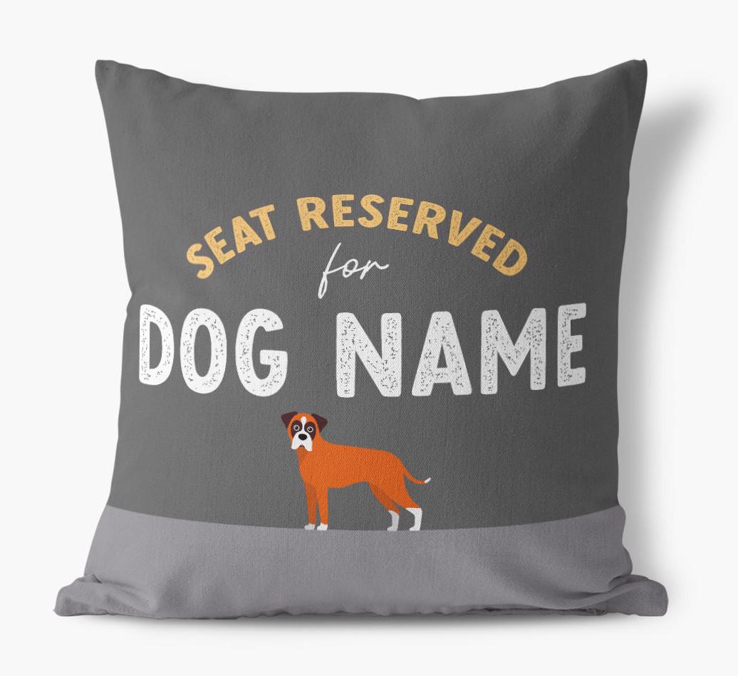 Reserved For: Personalized {breedFullName} Canvas Pillow