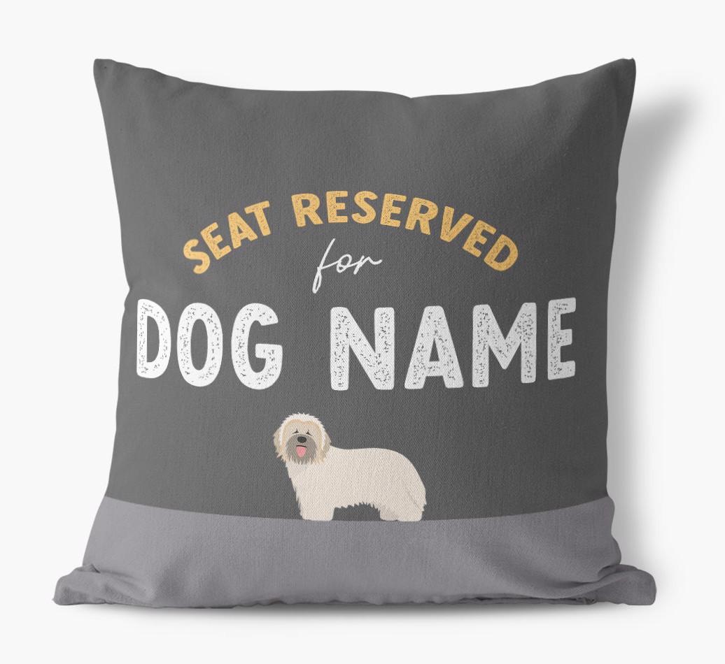 Reserved For: Personalized {breedFullName} Canvas Pillow