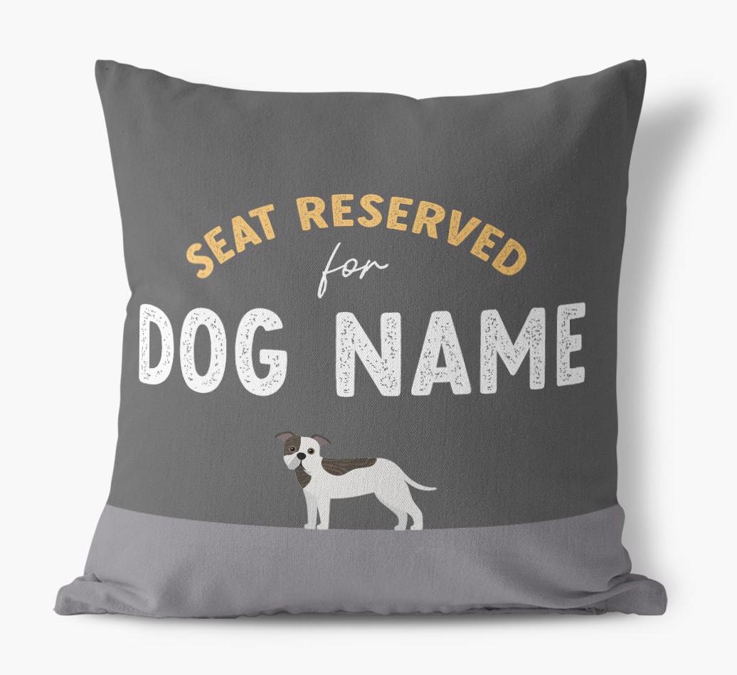 Reserved For: Personalized {breedFullName} Canvas Pillow