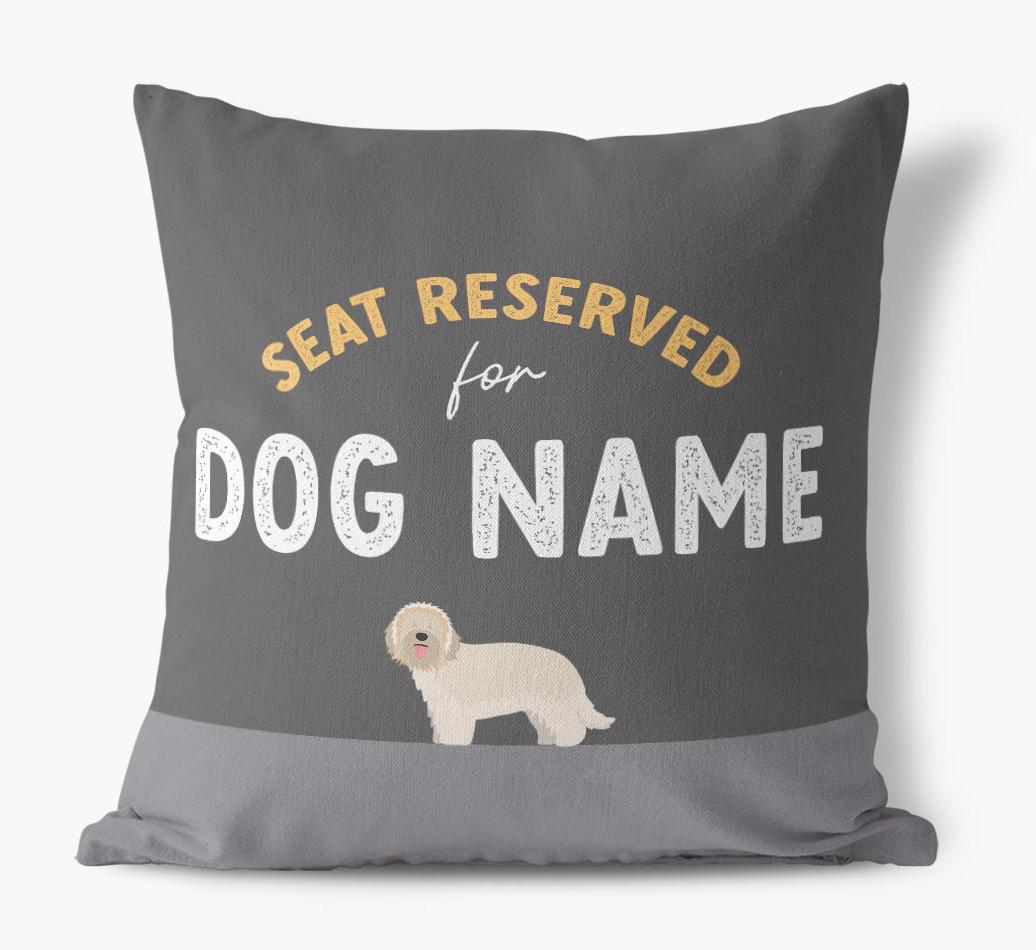 Reserved For: Personalized {breedFullName} Canvas Pillow