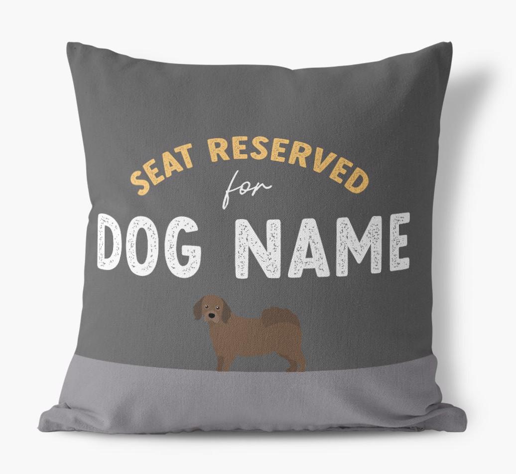 Reserved For: Personalized {breedFullName} Canvas Pillow