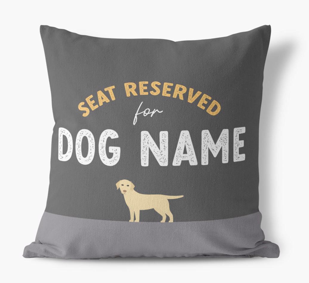 Reserved For: Personalized {breedFullName} Canvas Pillow
