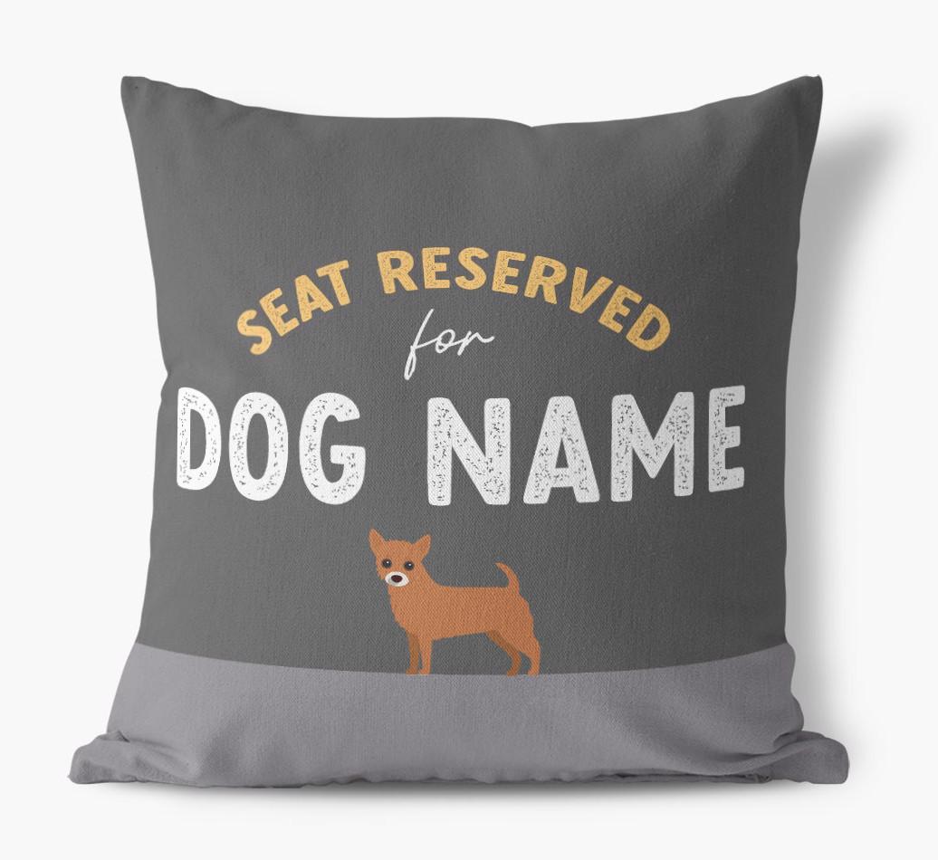 Reserved For: Personalized {breedFullName} Canvas Pillow
