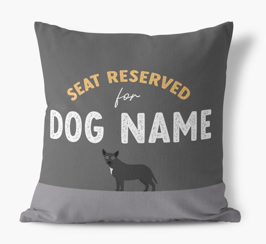 Reserved For: Personalized {breedFullName} Canvas Pillow