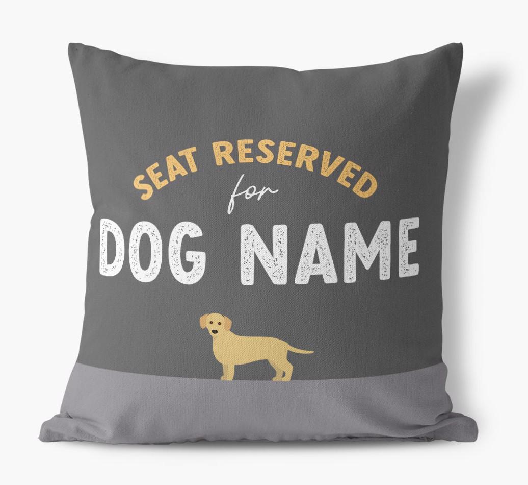 Reserved For: Personalized {breedFullName} Canvas Pillow