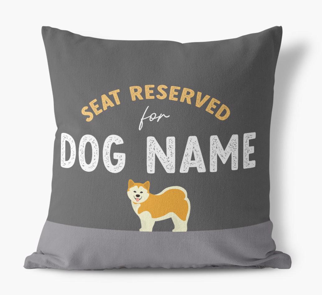 Reserved For: Personalized {breedFullName} Canvas Pillow