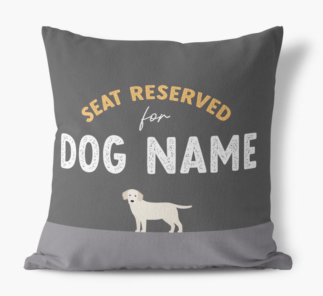 Reserved For: Personalized {breedFullName} Canvas Pillow