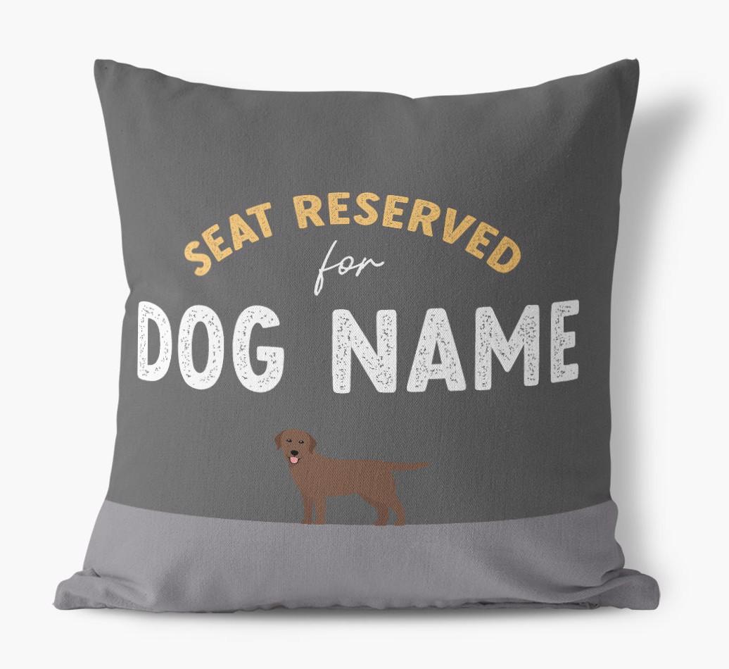 Reserved For: Personalized {breedFullName} Canvas Pillow