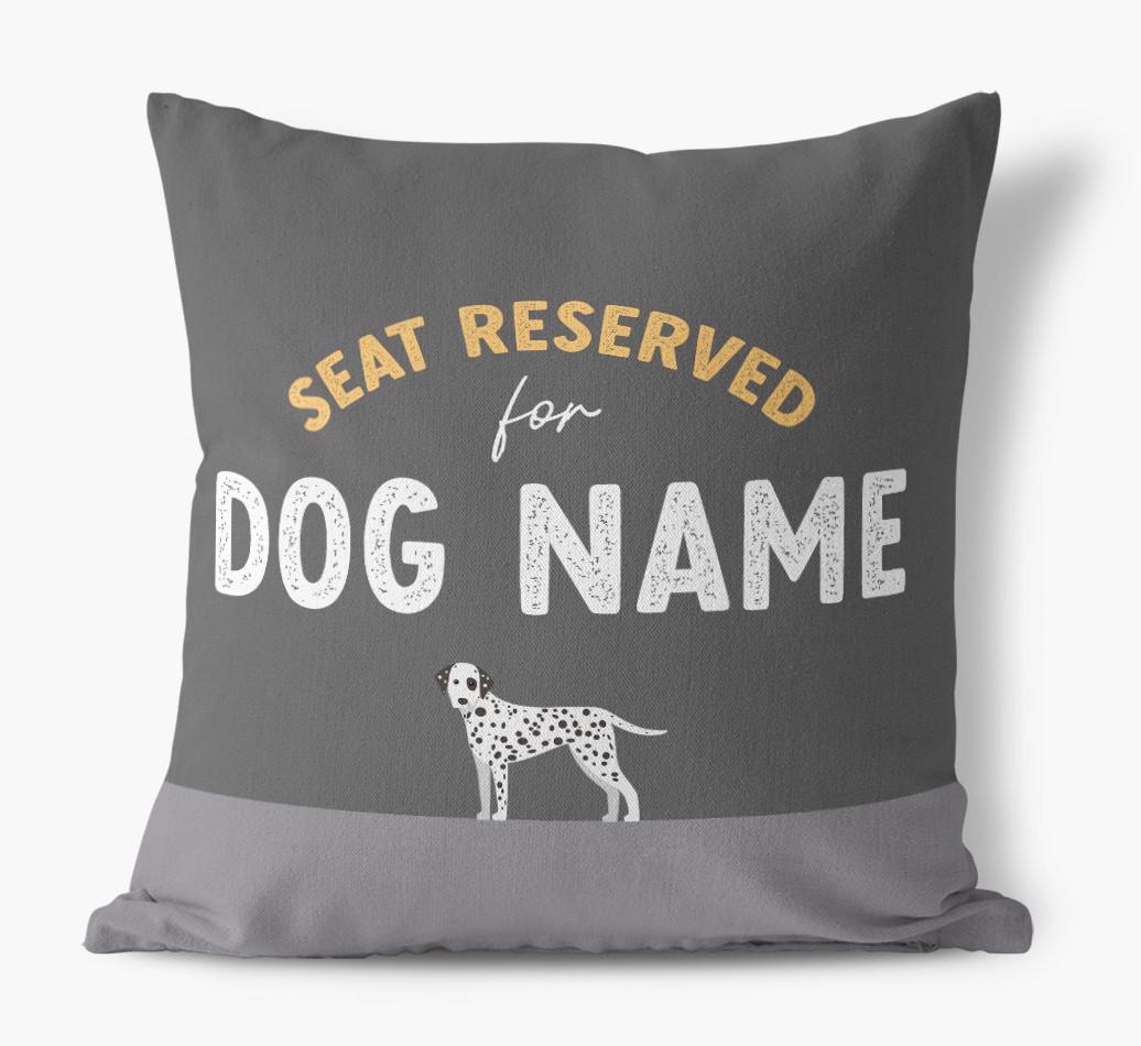 Reserved For: Personalized {breedFullName} Canvas Pillow