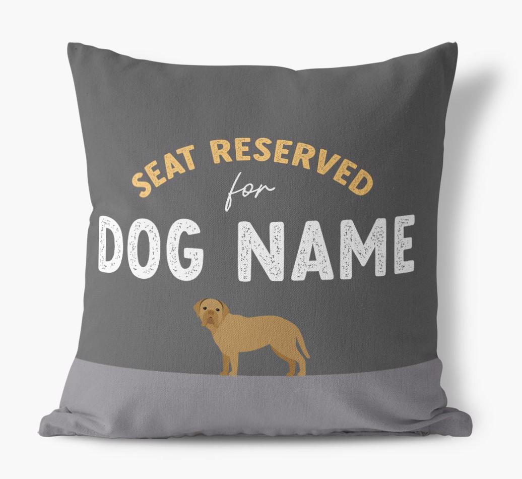 Reserved For: Personalized {breedFullName} Canvas Pillow