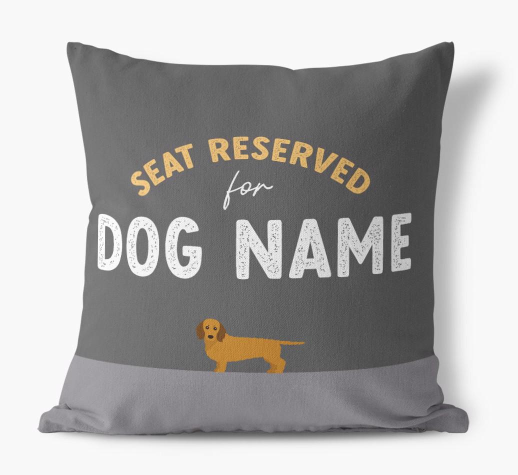 Reserved For: Personalized {breedFullName} Canvas Pillow