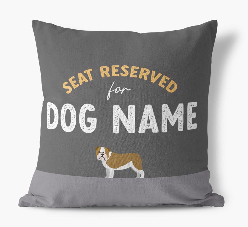 Reserved For: Personalized {breedFullName} Canvas Pillow