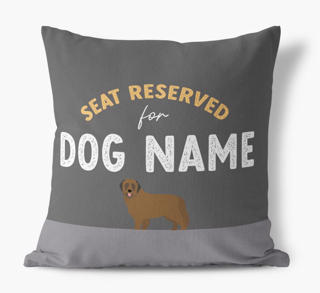 Reserved For: Personalized {breedFullName} Canvas Pillow