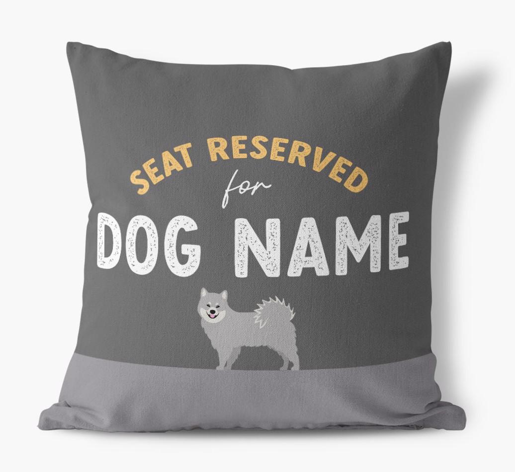 Reserved For: Personalized {breedFullName} Canvas Pillow