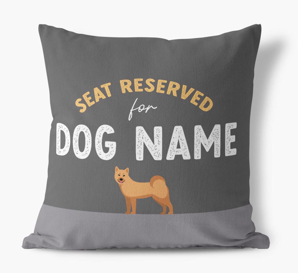 Reserved For: Personalized {breedFullName} Canvas Pillow