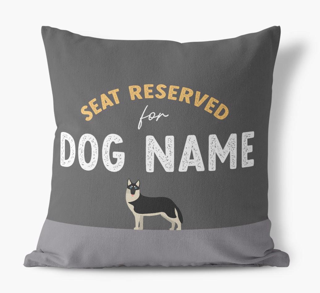 Reserved For: Personalized {breedFullName} Canvas Pillow
