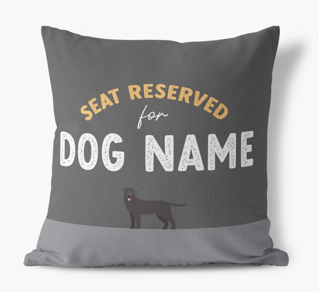 Reserved For: Personalized {breedFullName} Canvas Pillow