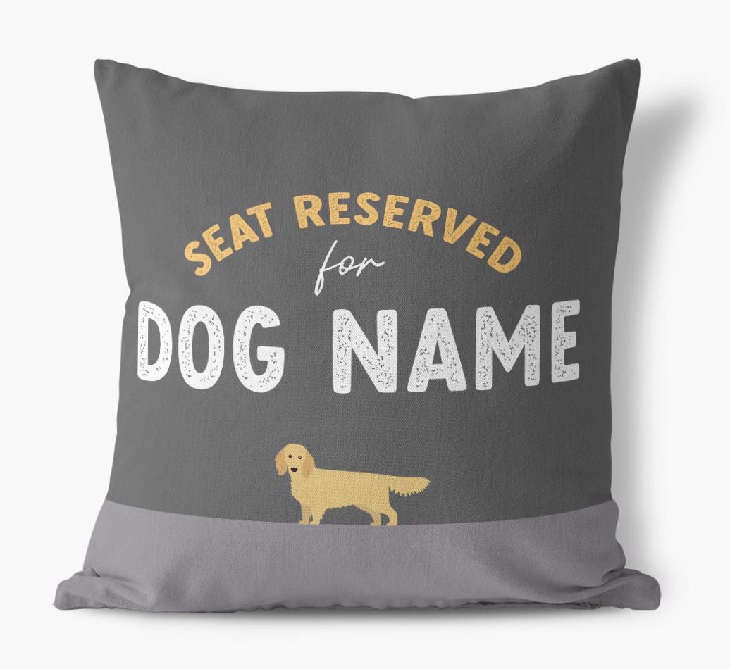 Reserved For: Personalized {breedFullName} Canvas Pillow
