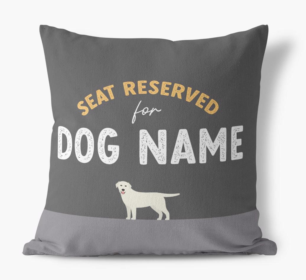 Reserved For: Personalized {breedFullName} Canvas Pillow