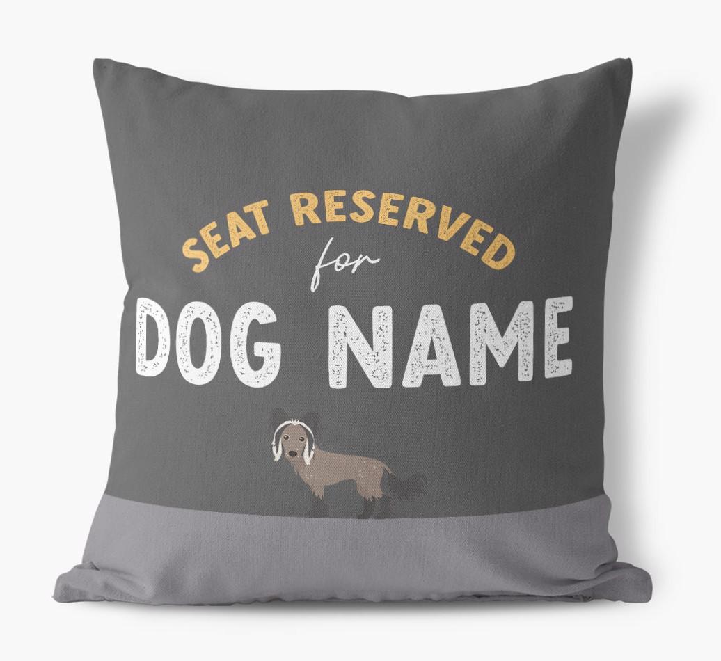 Reserved For: Personalized {breedFullName} Canvas Pillow