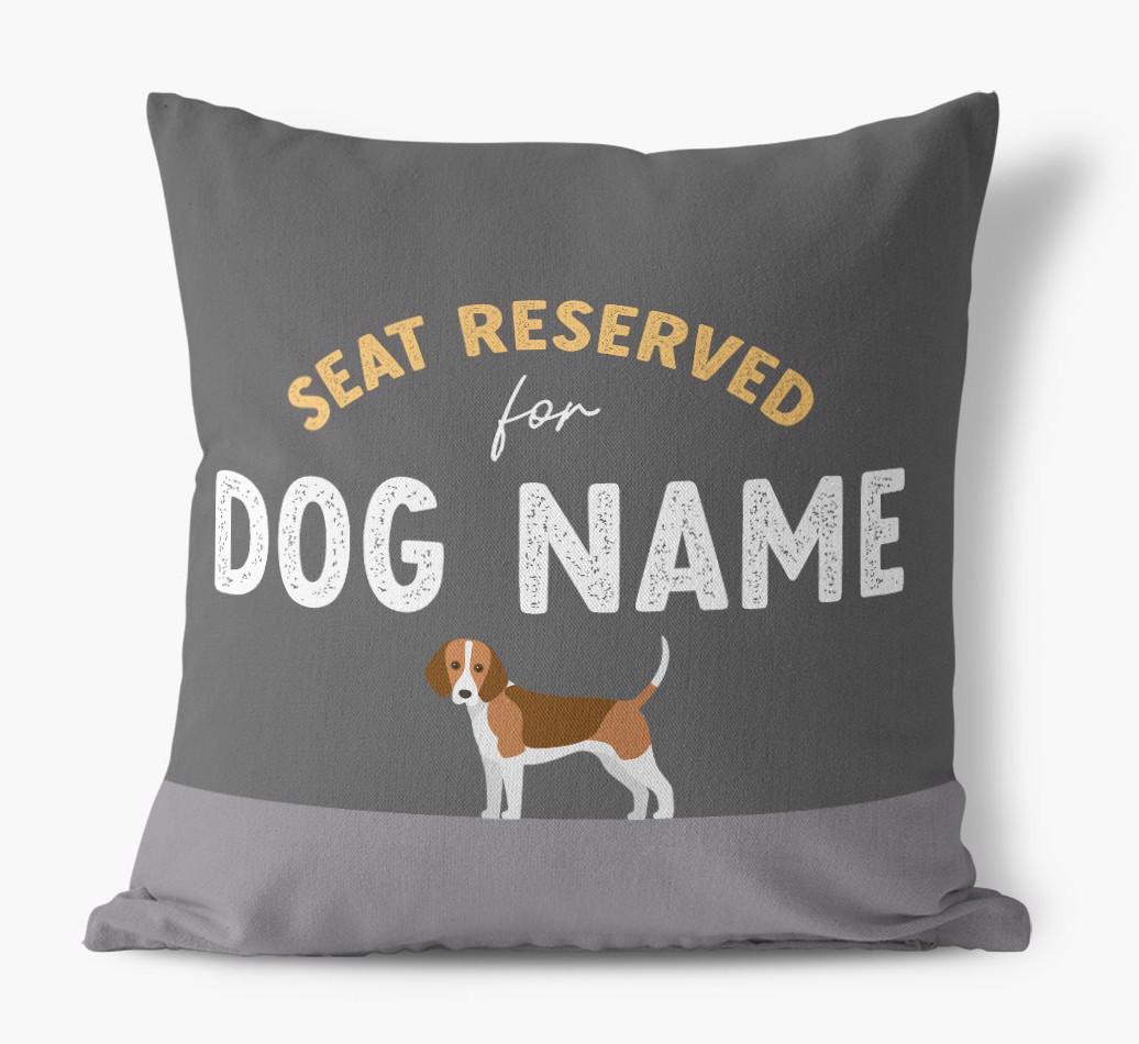 Reserved For: Personalized {breedFullName} Canvas Pillow