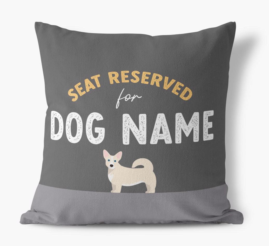 Reserved For: Personalized {breedFullName} Canvas Pillow