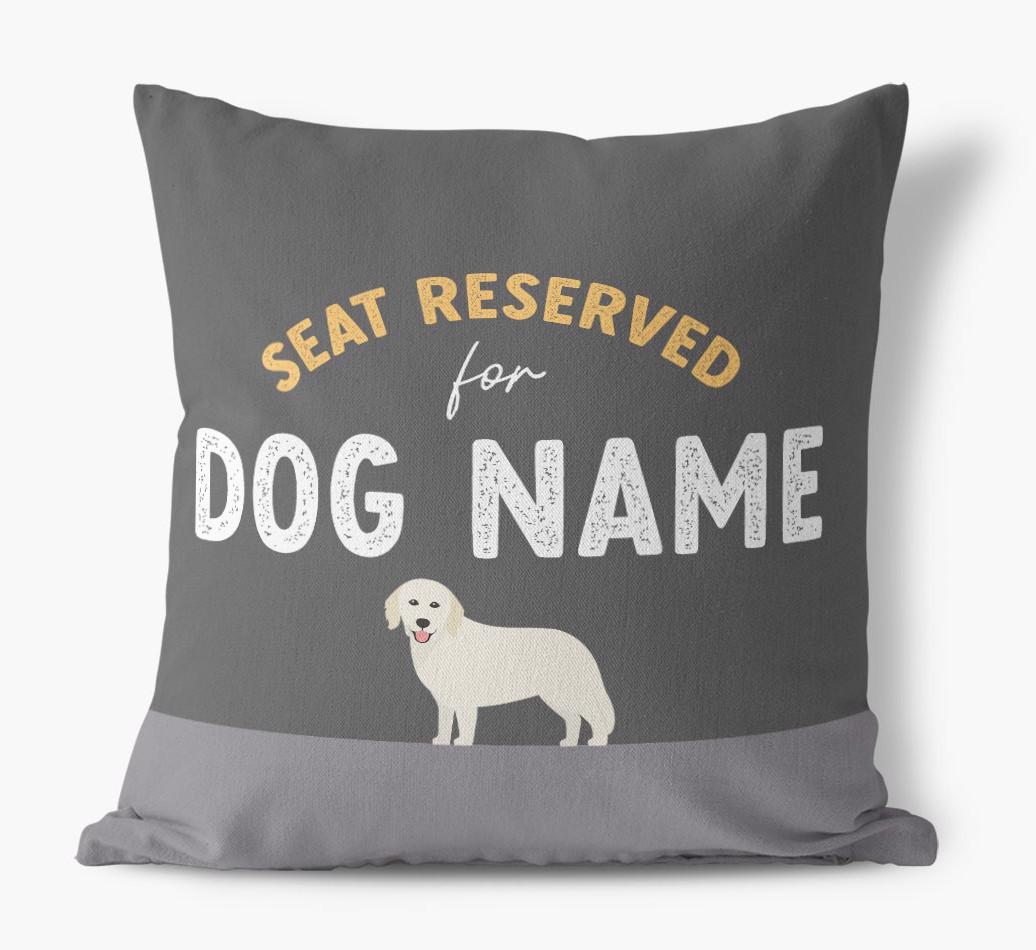 Reserved For: Personalized {breedFullName} Canvas Pillow