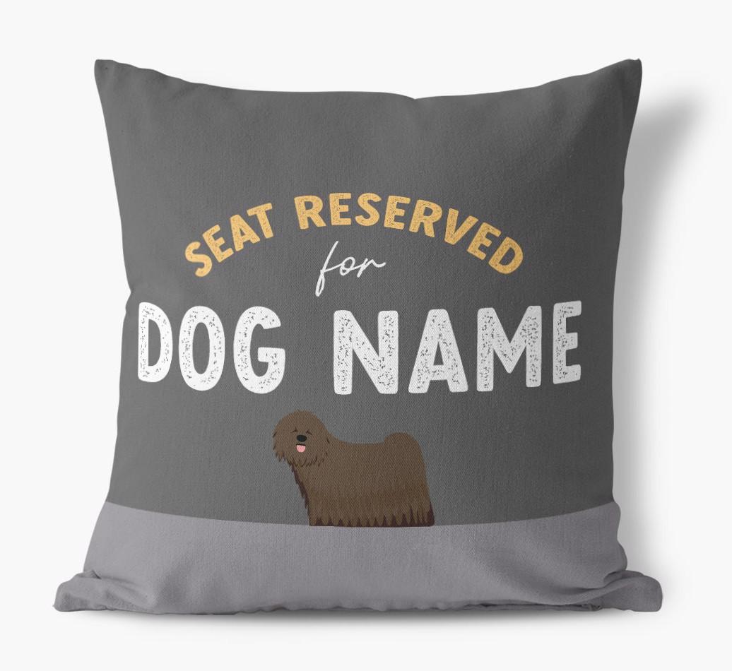 Reserved For: Personalized {breedFullName} Canvas Pillow