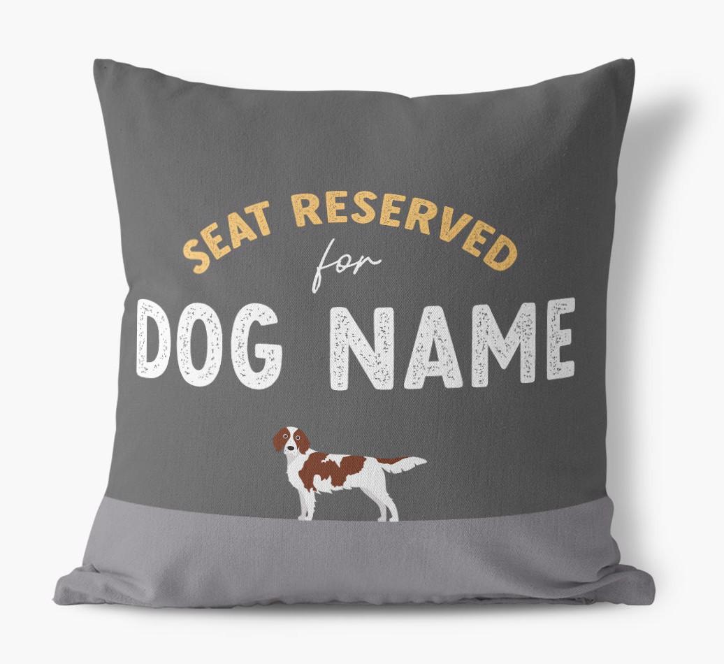 Reserved For: Personalized {breedFullName} Canvas Pillow