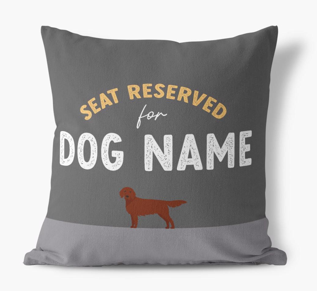 Reserved For: Personalized {breedFullName} Canvas Pillow