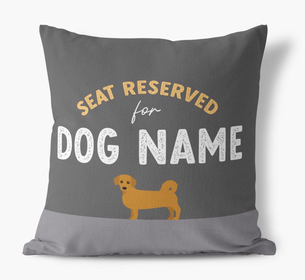 Reserved For: Personalized {breedFullName} Canvas Pillow