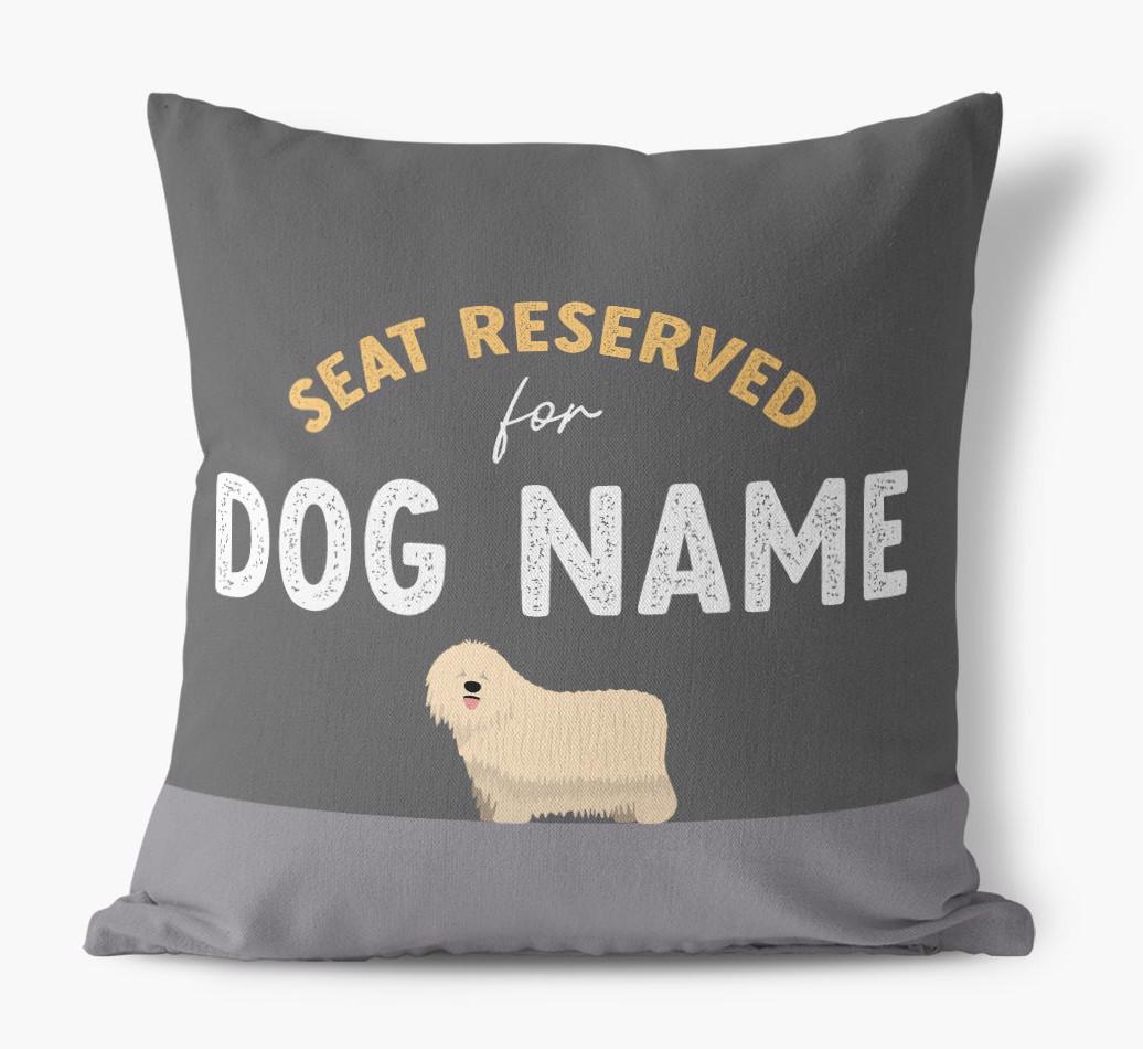 Reserved For: Personalized {breedFullName} Canvas Pillow