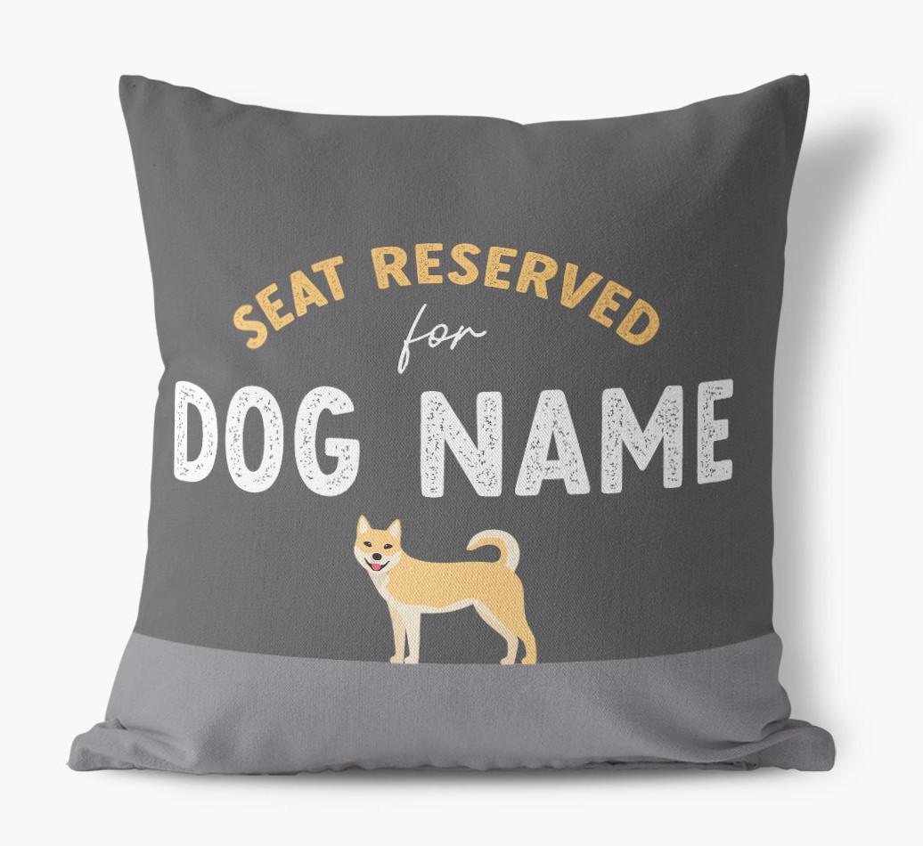 Reserved For: Personalized {breedFullName} Canvas Pillow