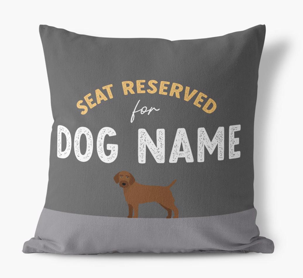 Reserved For: Personalized {breedFullName} Canvas Pillow