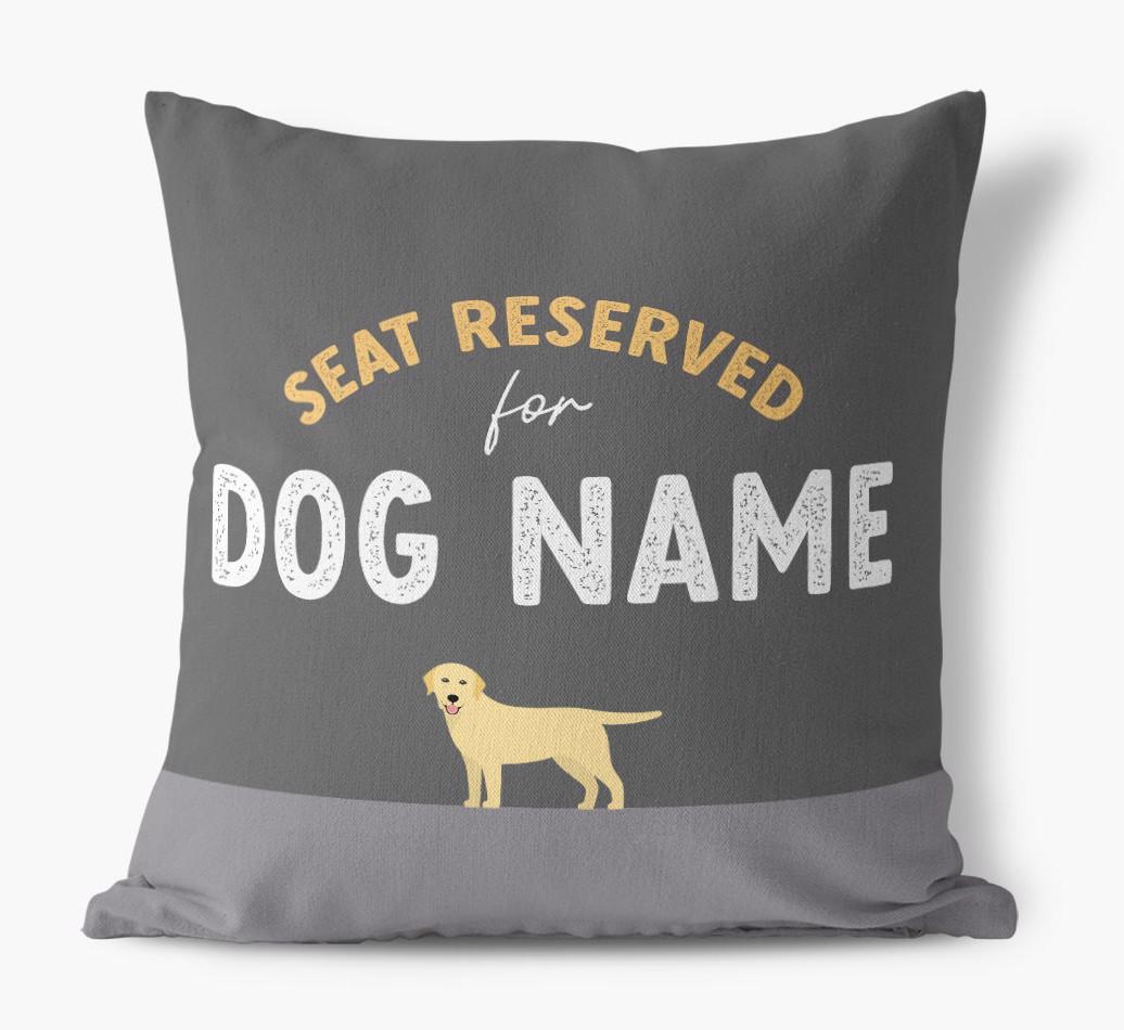 Reserved For: Personalized {breedFullName} Canvas Pillow
