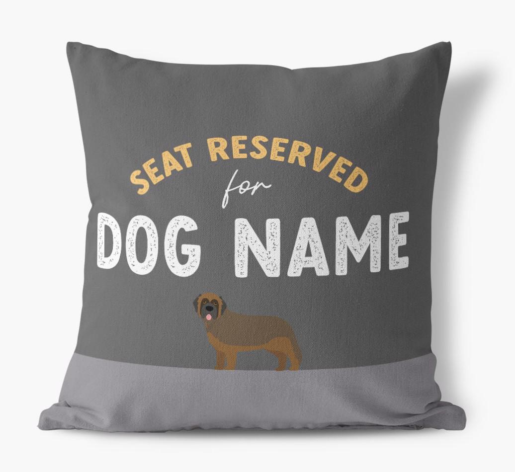 Reserved For: Personalized {breedFullName} Canvas Pillow