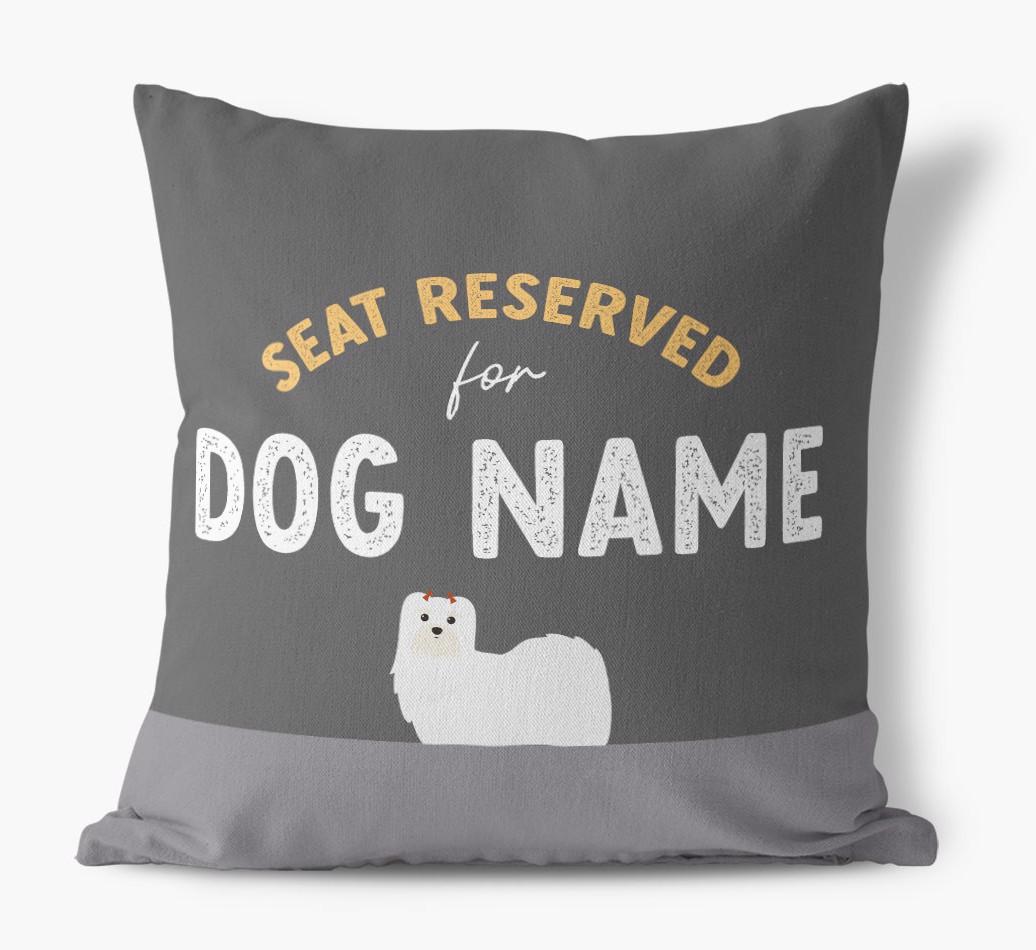 Reserved For: Personalized {breedFullName} Canvas Pillow