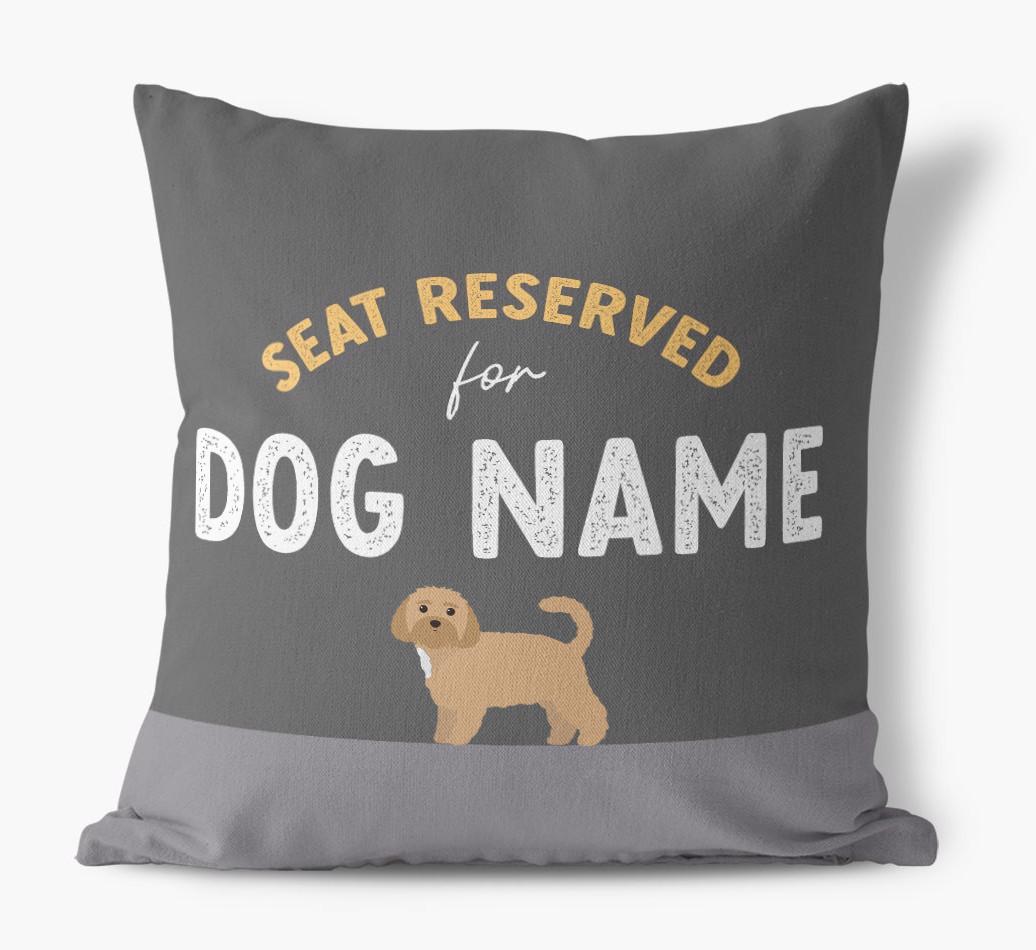 Reserved For: Personalized {breedFullName} Canvas Pillow