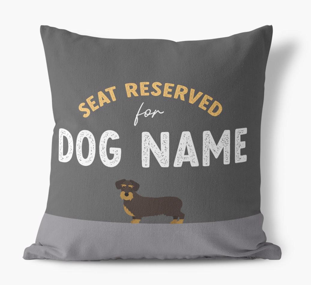 Reserved For: Personalized {breedFullName} Canvas Pillow