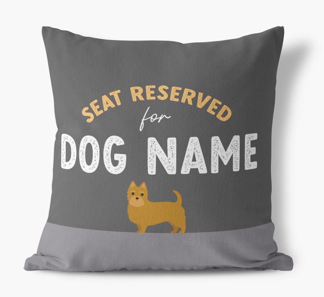 Reserved For: Personalized {breedFullName} Canvas Pillow