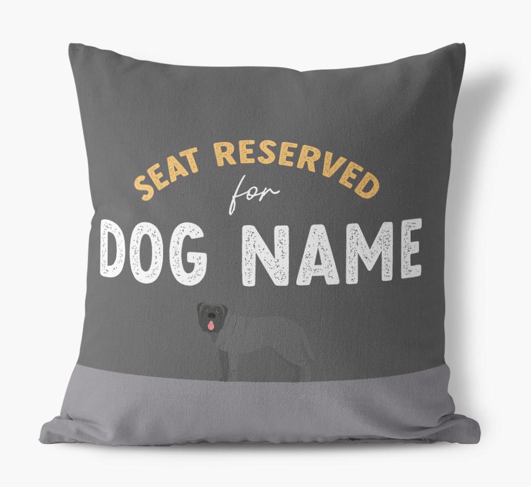 Reserved For: Personalized {breedFullName} Canvas Pillow