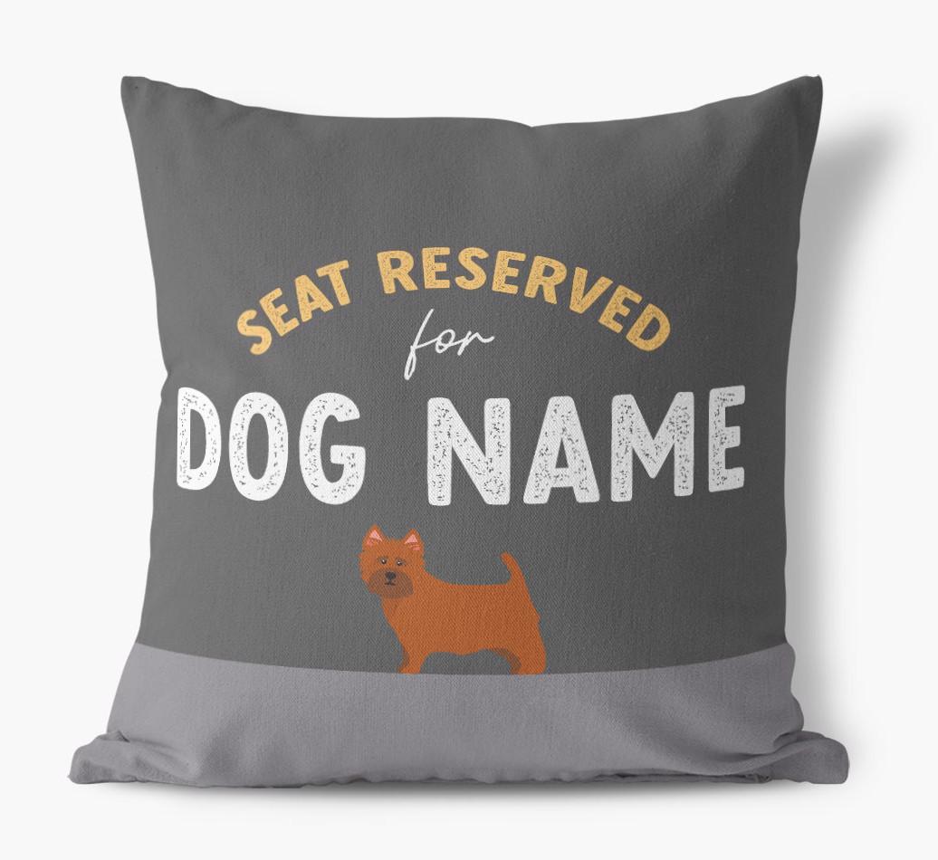 Reserved For: Personalized {breedFullName} Canvas Pillow