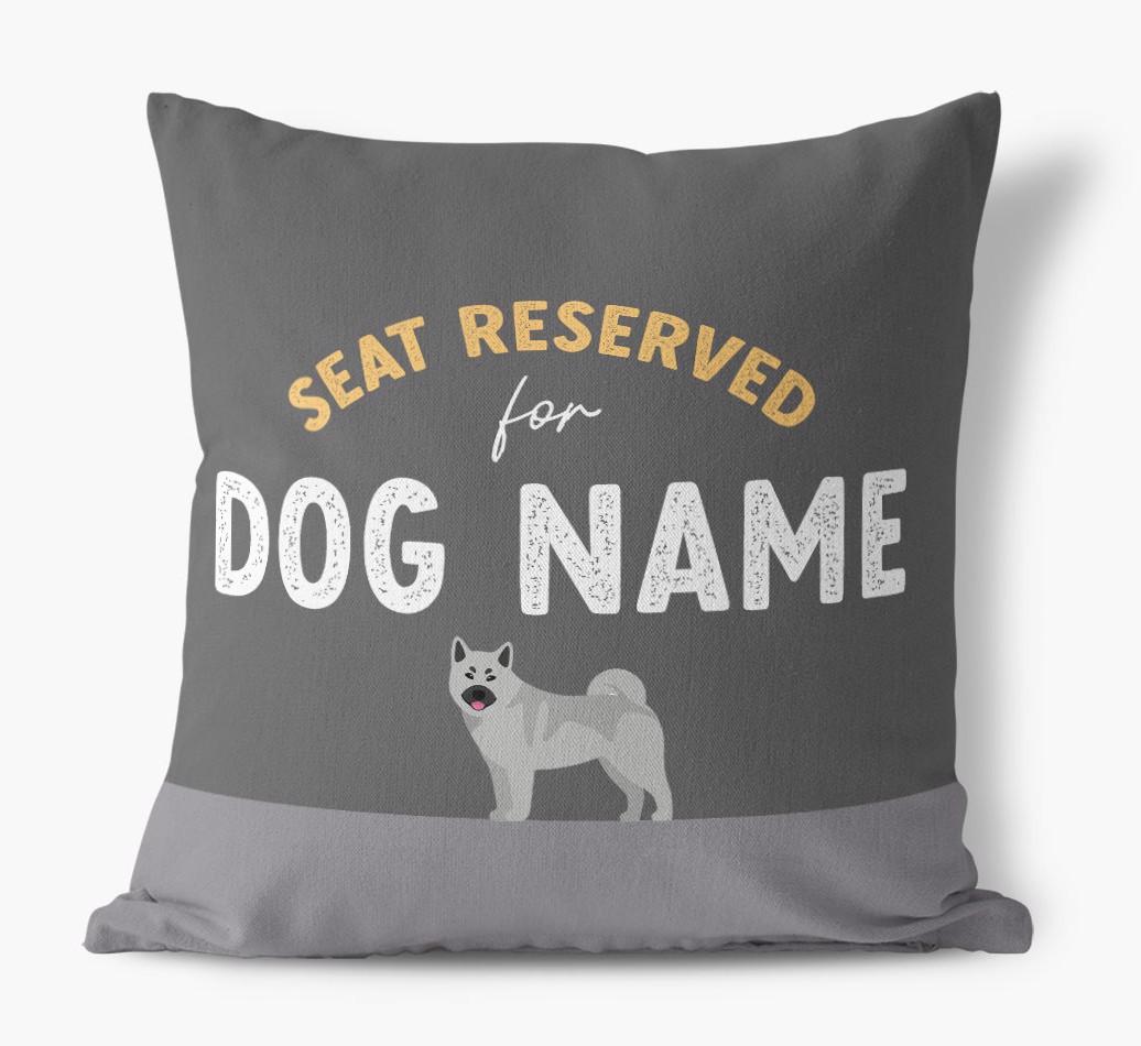 Reserved For: Personalized {breedFullName} Canvas Pillow