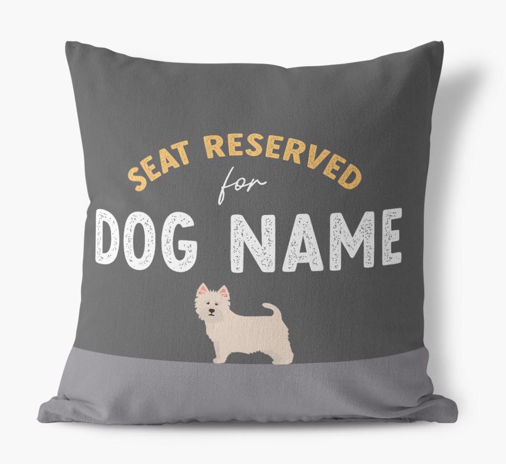 Reserved For: Personalized {breedFullName} Canvas Pillow