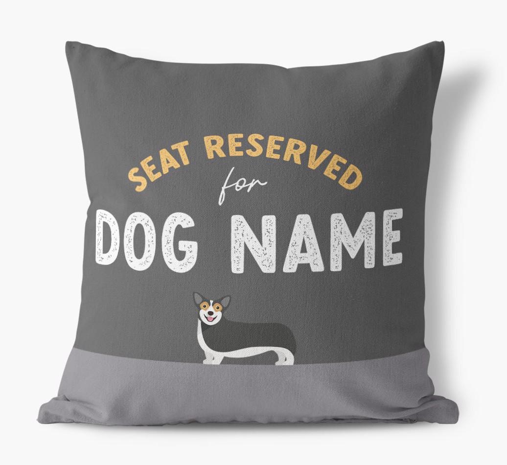 Reserved For: Personalized {breedFullName} Canvas Pillow