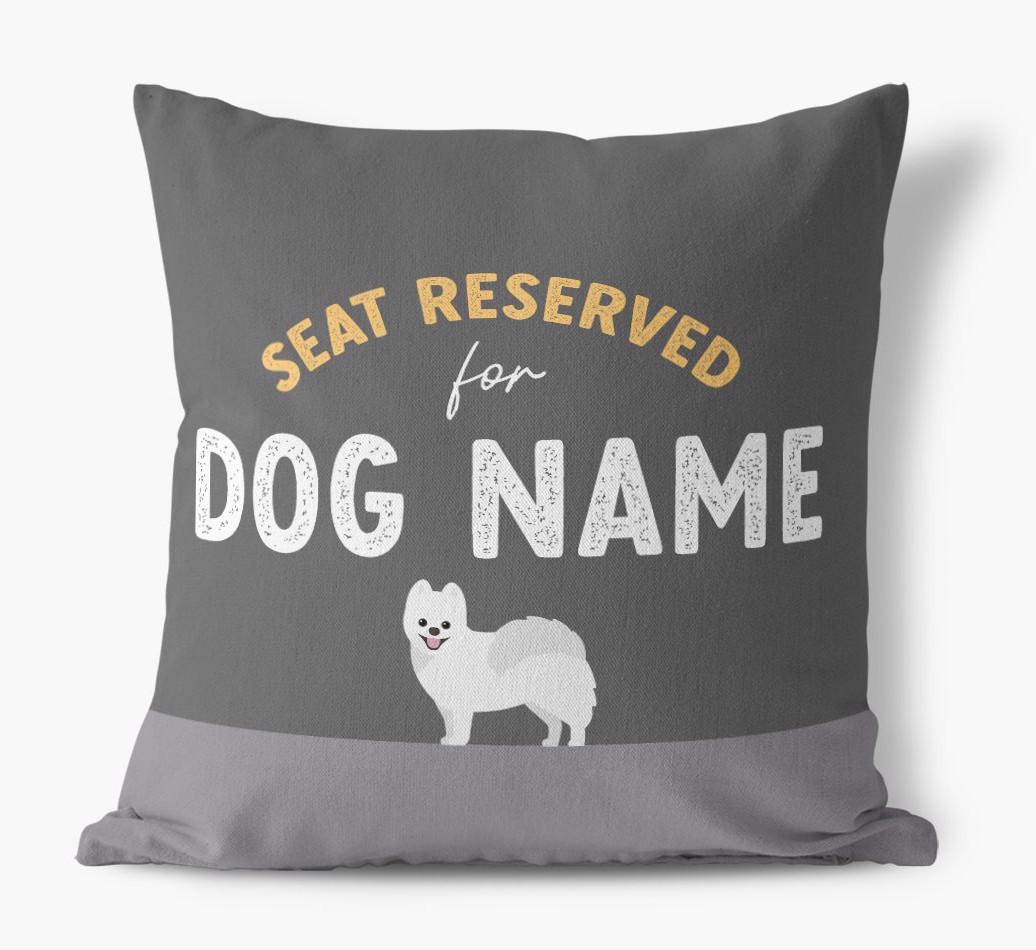 Reserved For: Personalized {breedFullName} Canvas Pillow